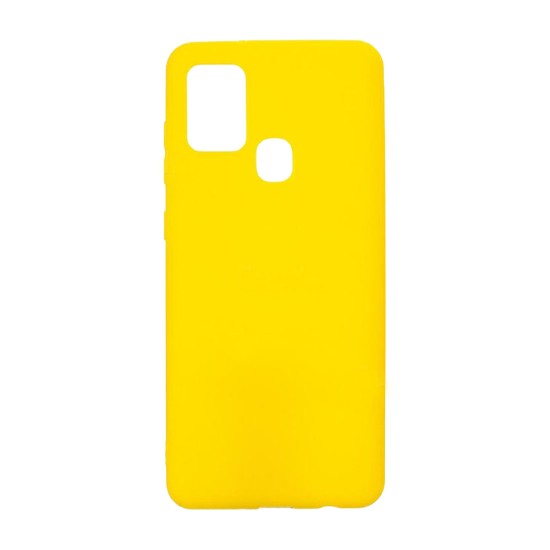 Capa de Silicone para Samsung Galaxy A21s Amarelo